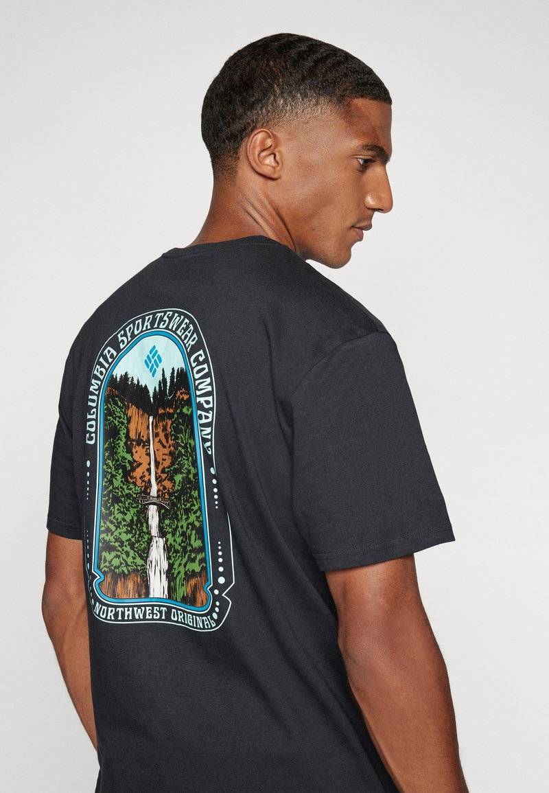Columbia Columbia CAVALRY TRAIL - Print T-shirt - black Flash Sale