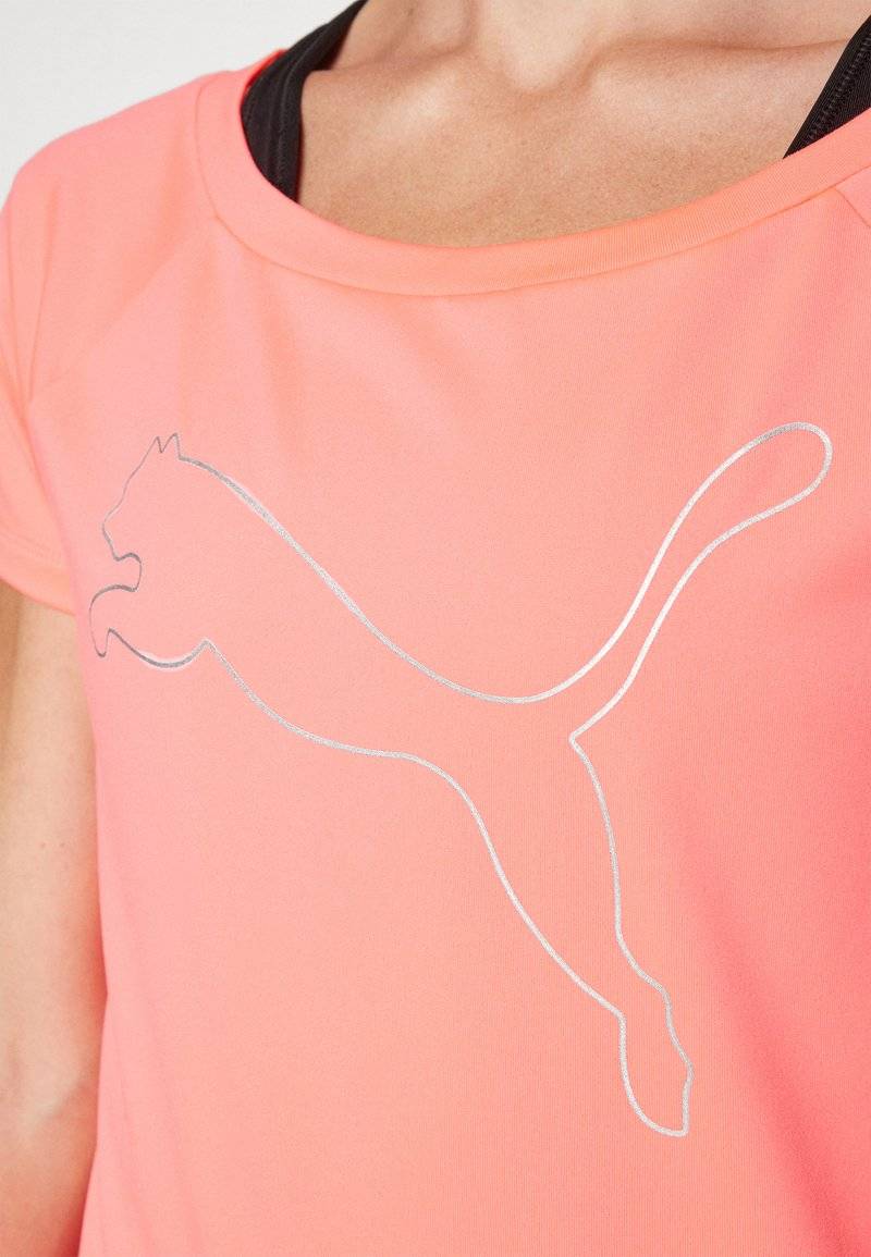 Puma Puma TRAIN FAVORITE CAT TEE - Sports T-shirt - sunset glow Osterangebot