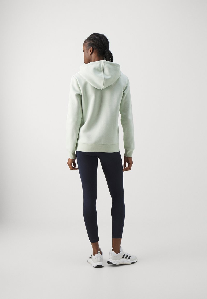adidas Sportswear adidas Sportswear ESSENTIALS 3 STRIPES FULL ZIP HOODIE - Zip-up sweatshirt - linen green Lagerräumung
