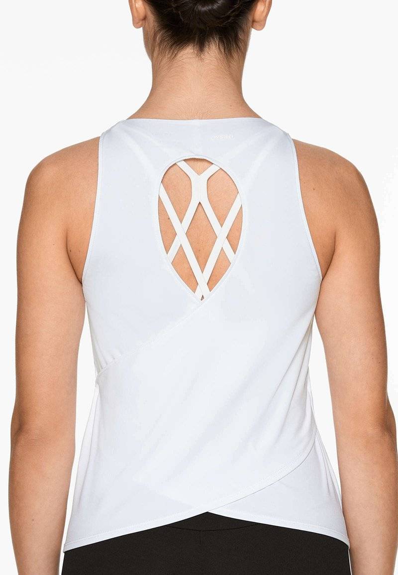 OYSHO OYSHO COMFORTLUX CROSS BACK - Top - white Große Rabatte