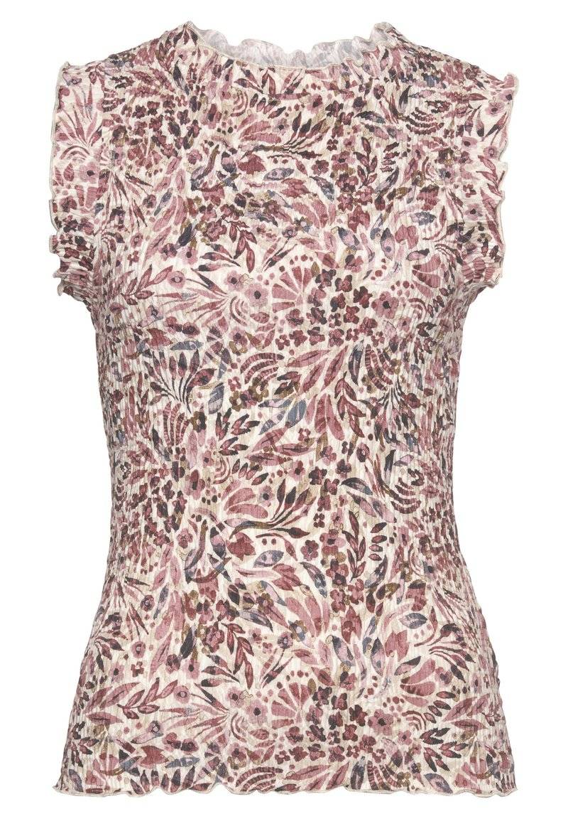 Vivance Vivance Top - creme mauve bedruckt Begrenzt auf 3 Tage