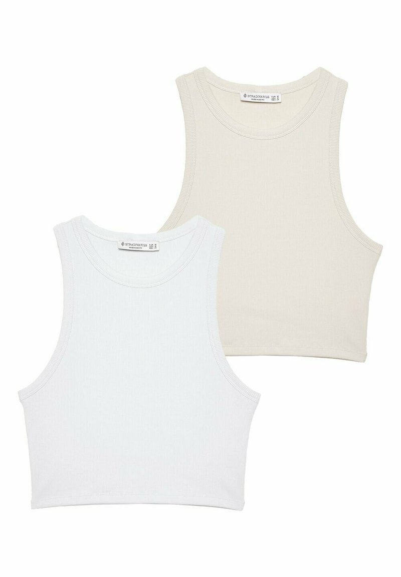 Stradivarius Stradivarius PACK OF 2 - Top - stone 50% Rabatt für begrenzte Zeit