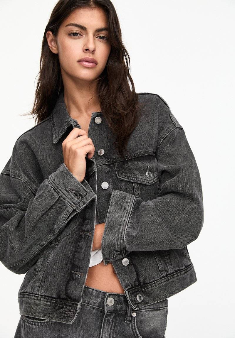 PULL&BEAR PULL&BEAR Denim jacket - grey Outlet