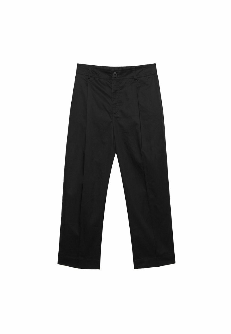 Stradivarius Stradivarius CARROT WITH DARTS DETAIL - Trousers - black Schlussverkauf