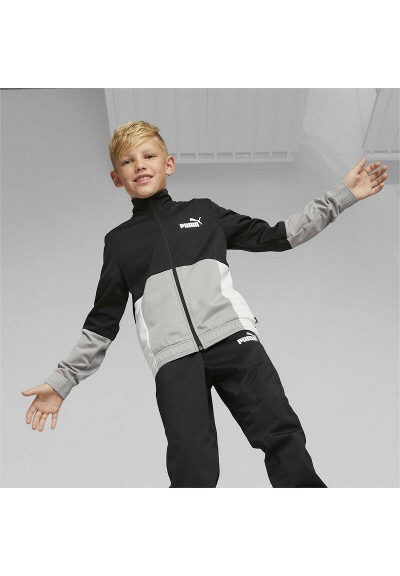 Puma Puma COLORBLOCK SUIT UNISEX SET - Tracksuit - black Großer Ausverkauf