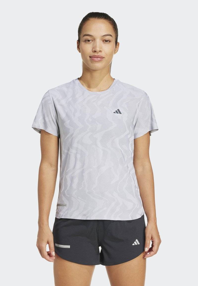 adidas Performance adidas Performance ULTIMATE HEAT.RDY ENGINEERED - Print T-shirt - halo silver Cyber Monday