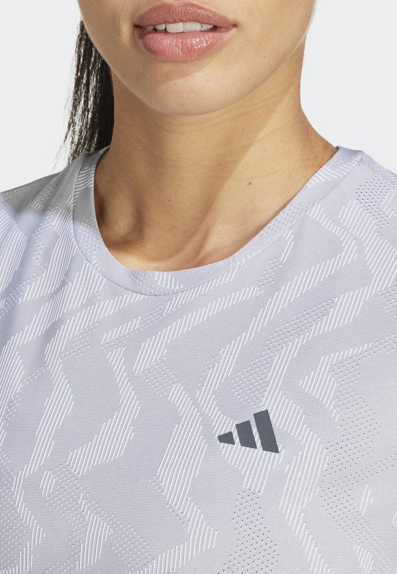 adidas Performance adidas Performance ULTIMATE HEAT.RDY ENGINEERED - Print T-shirt - halo silver Cyber Monday
