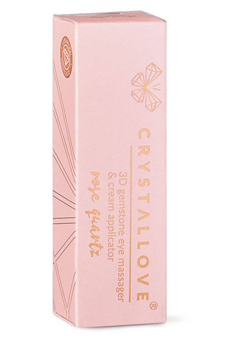 CRYSTALLOVE CRYSTALLOVE ROSE QUARTZ 3D EYE MASSAGER - Skincare tool - gold Räumungsverkauf