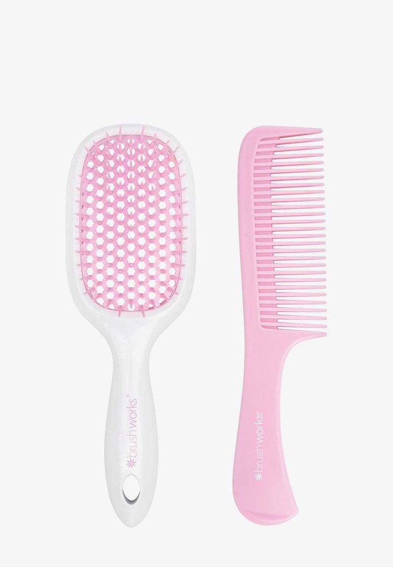 Brushworks Brushworks BRUSHWORKS BLOWDRY BRUSH AND COMB - Hair set - pink & white Kostenlose Rückgabe