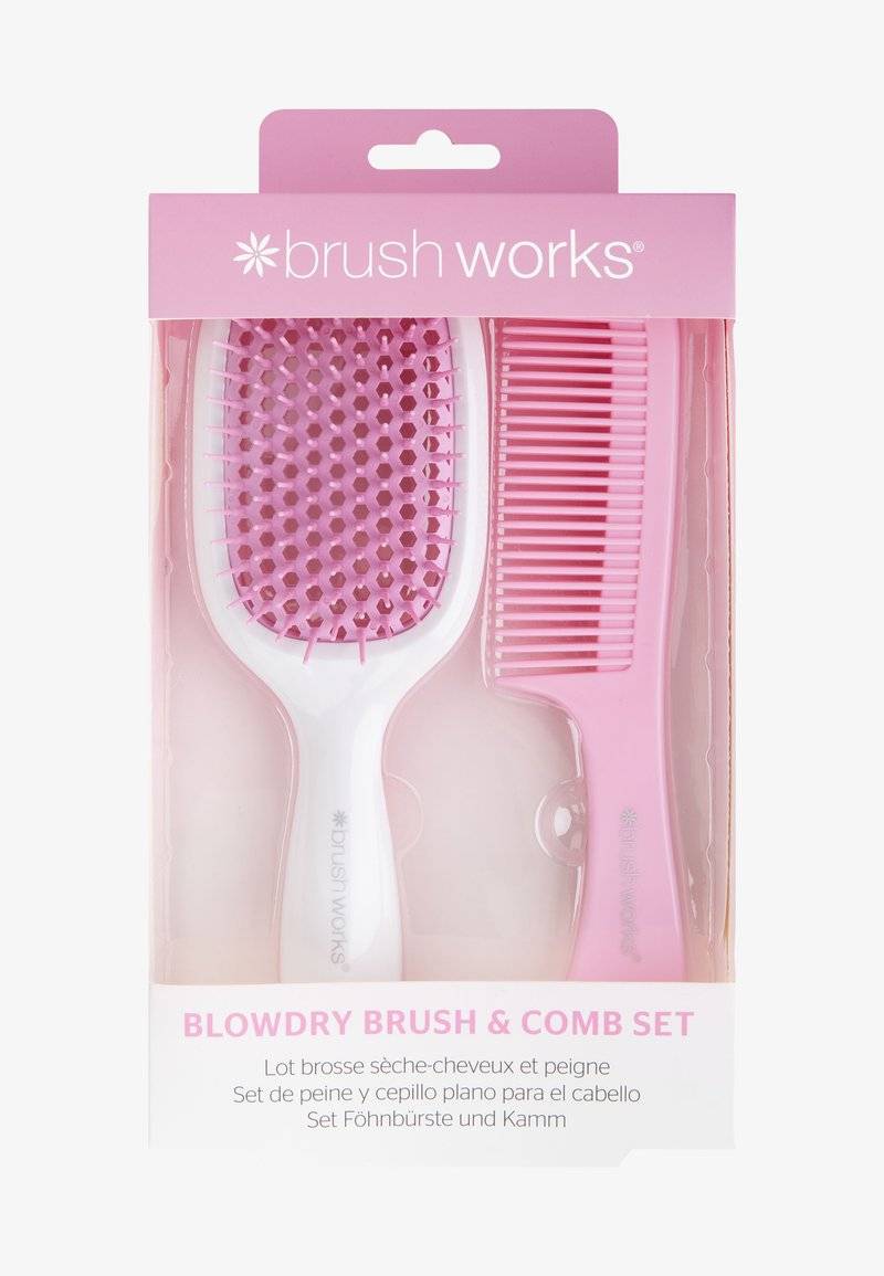 Brushworks Brushworks BRUSHWORKS BLOWDRY BRUSH AND COMB - Hair set - pink & white Kostenlose Rückgabe
