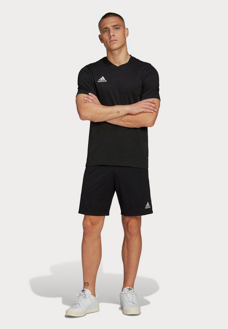 adidas Performance adidas Performance ENTRADA TEE - Print T-shirt - black Nur noch ein Tag übrig