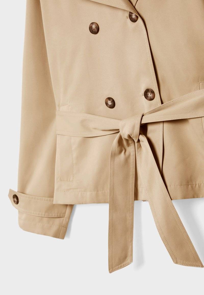 Stradivarius Stradivarius WITH BELT - Summer jacket - beige Black Friday