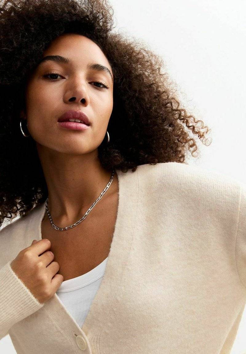 New Look New Look Cardigan - cream Vatertagsangebot