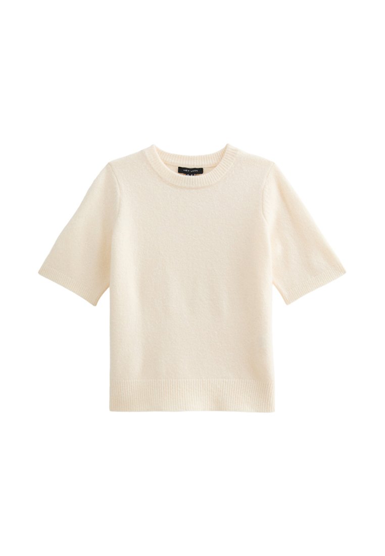 New Look New Look SHORT SLEEVE - Basic T-shirt - cream Valentinstagsangebot