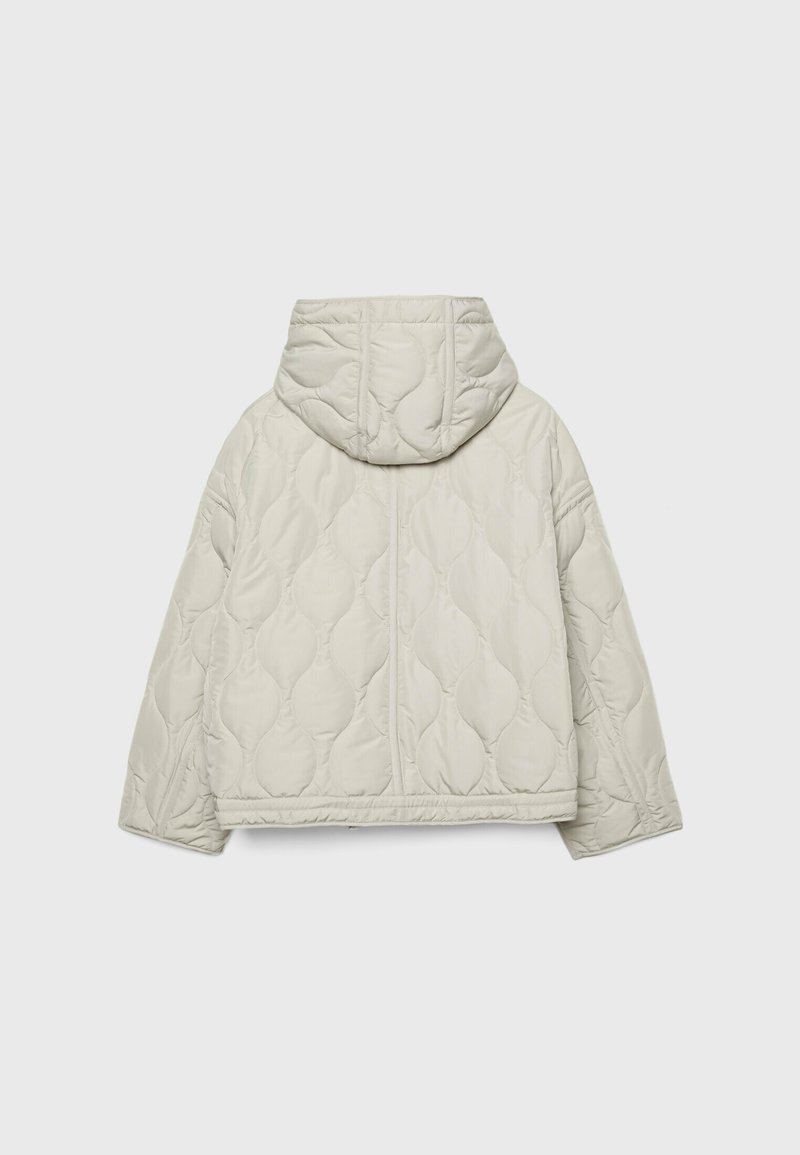 Stradivarius Stradivarius PUFFER - Winter jacket - white Heißer Verkauf