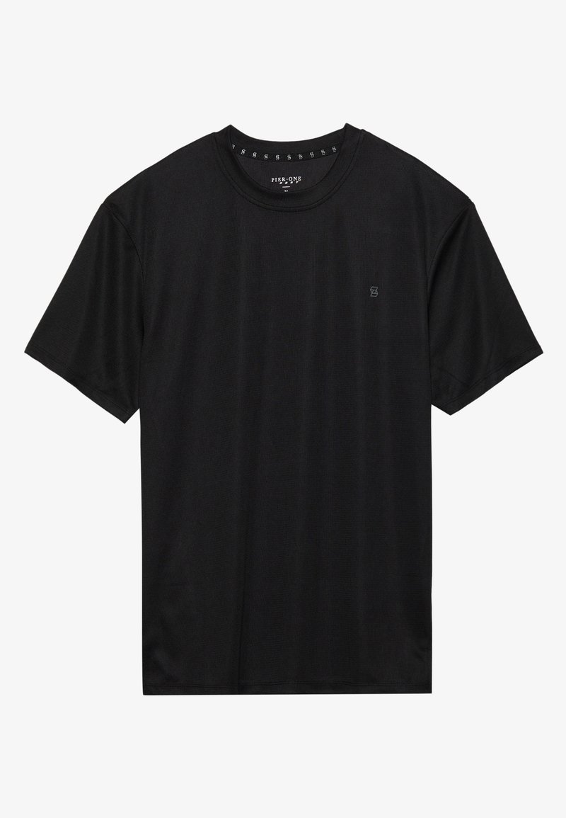 Pier One Sport Pier One Sport Basic T-shirt - black Lagerräumung