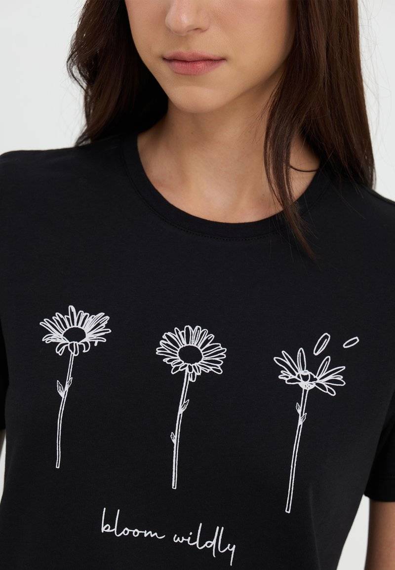 Even&Odd Even&Odd Print T-shirt - black Kauf eins, bekomm eins gratis