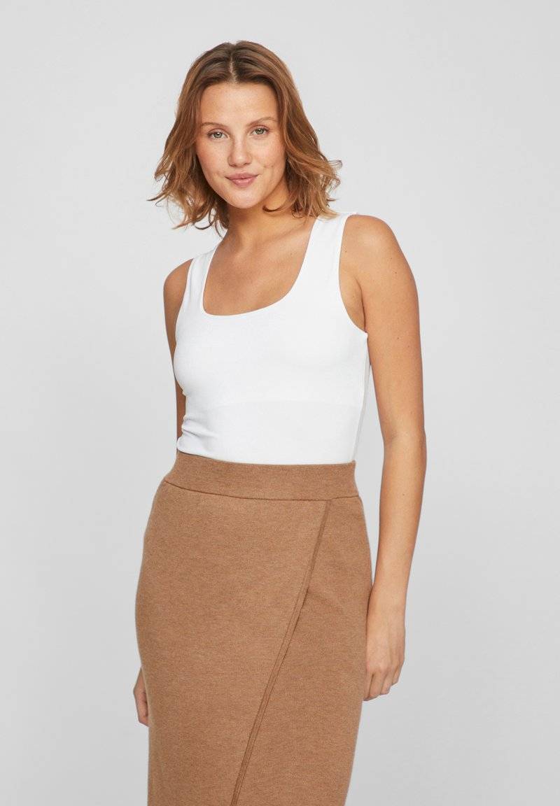VILA VILA VIKENZA U-NECK TANK NOOS - Top - optical snow Riesige Ersparnisse