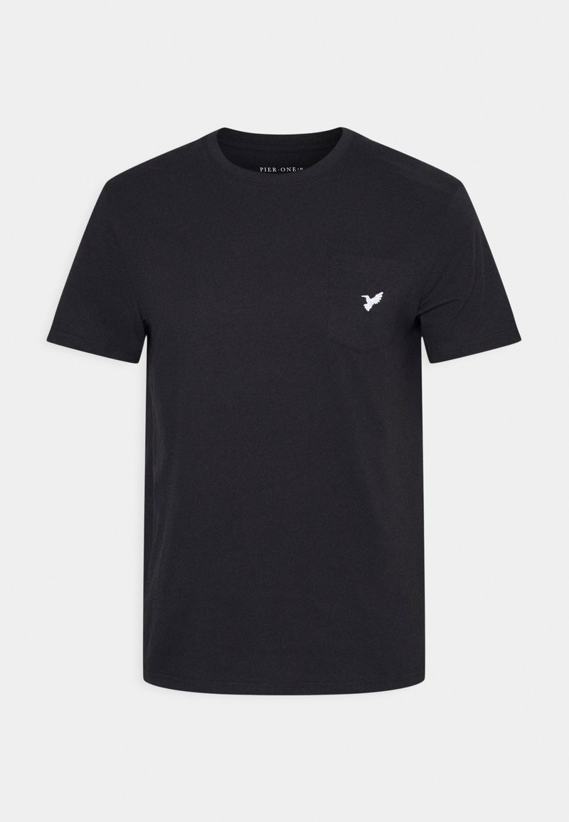 Pier One Pier One Basic T-shirt - black VIP-Rabatte