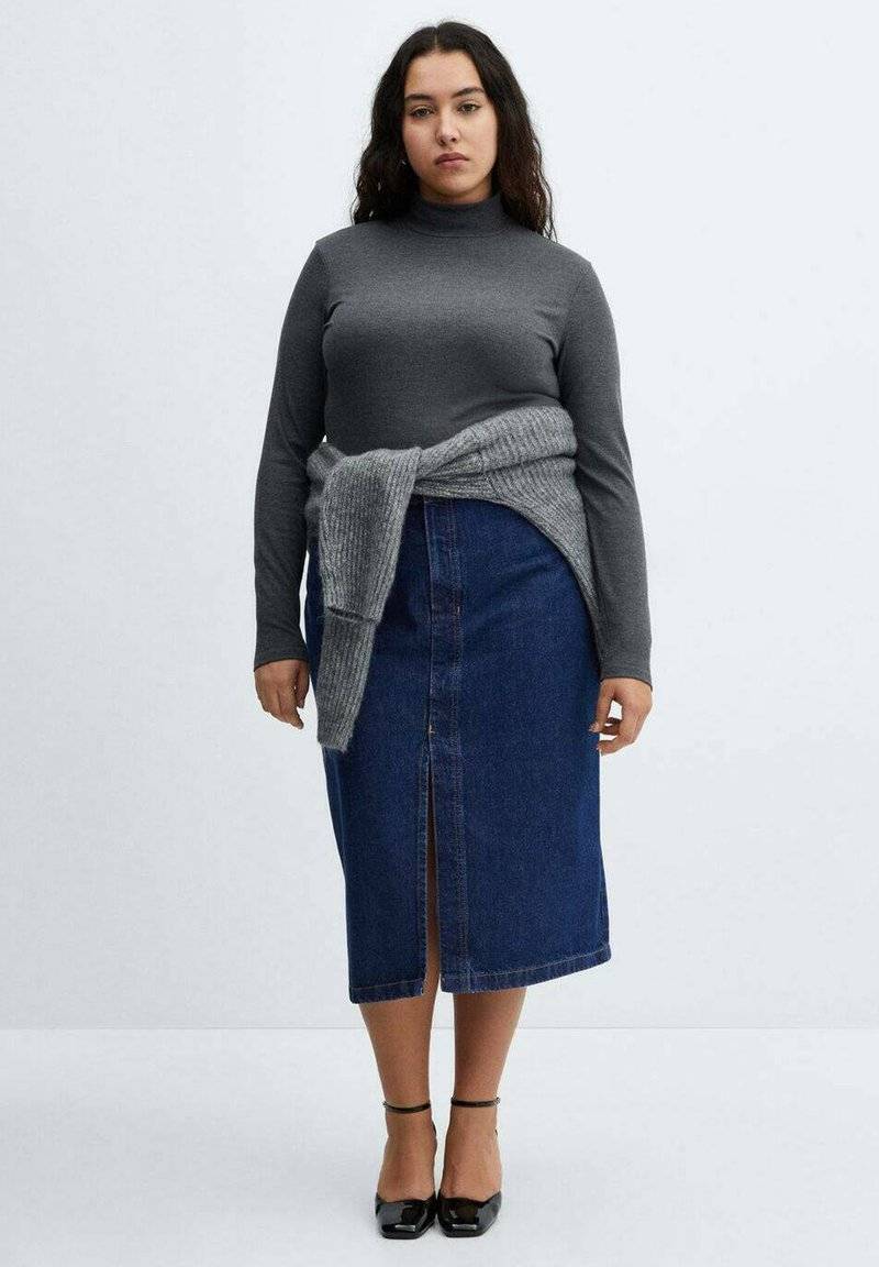 Mango Mango SOLEIL - Pencil skirt - blu scuro Wochenangebot