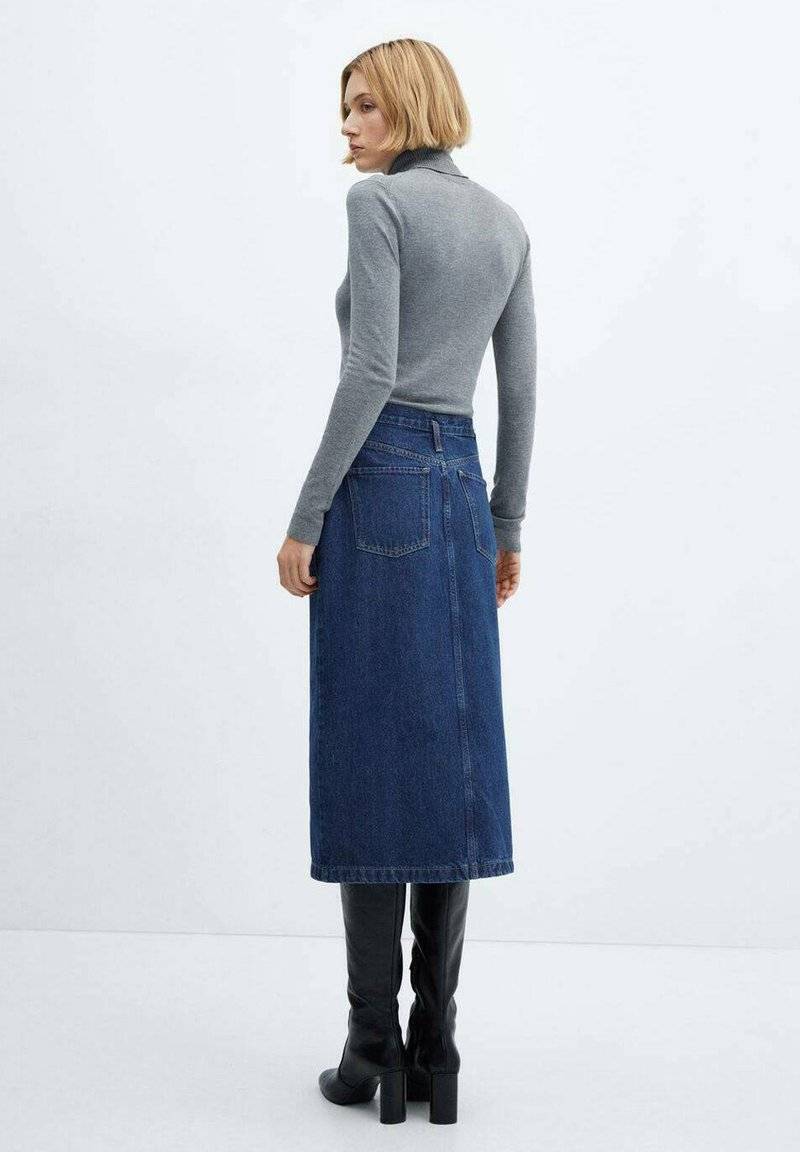 Mango Mango SOLEIL - Pencil skirt - blu scuro Wochenangebot
