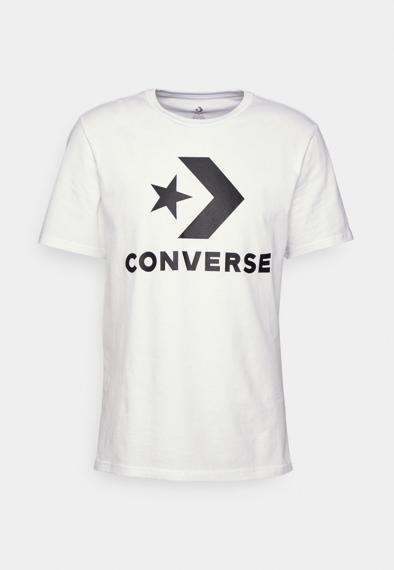 Converse Converse GO TO STAR CHEVRON TEE UNISEX - Print T-shirt - white Begrenzte Freigabe
