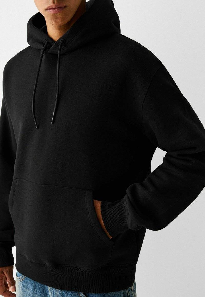 Bershka Bershka Hoodie - black denim Tägliche Deals