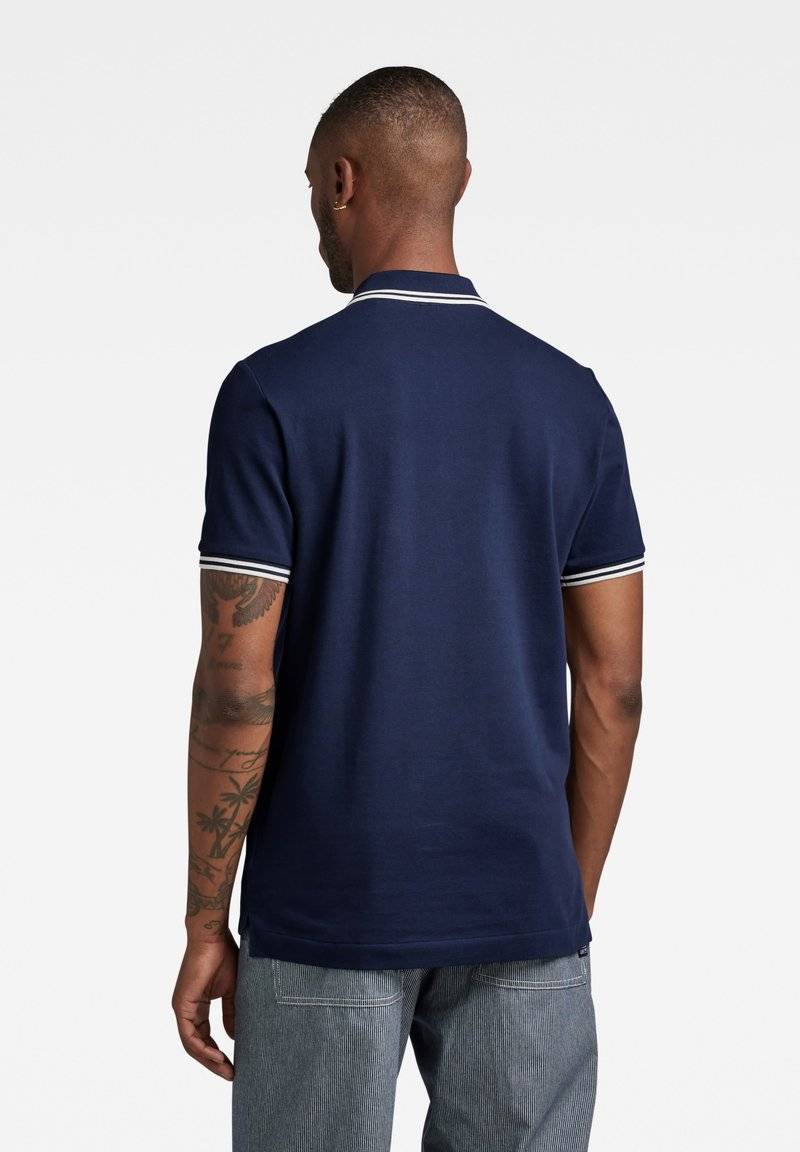 G-STAR G-STAR DUNDA SLIM STRIPE - Polo shirt - sartho blue Sonderangebote