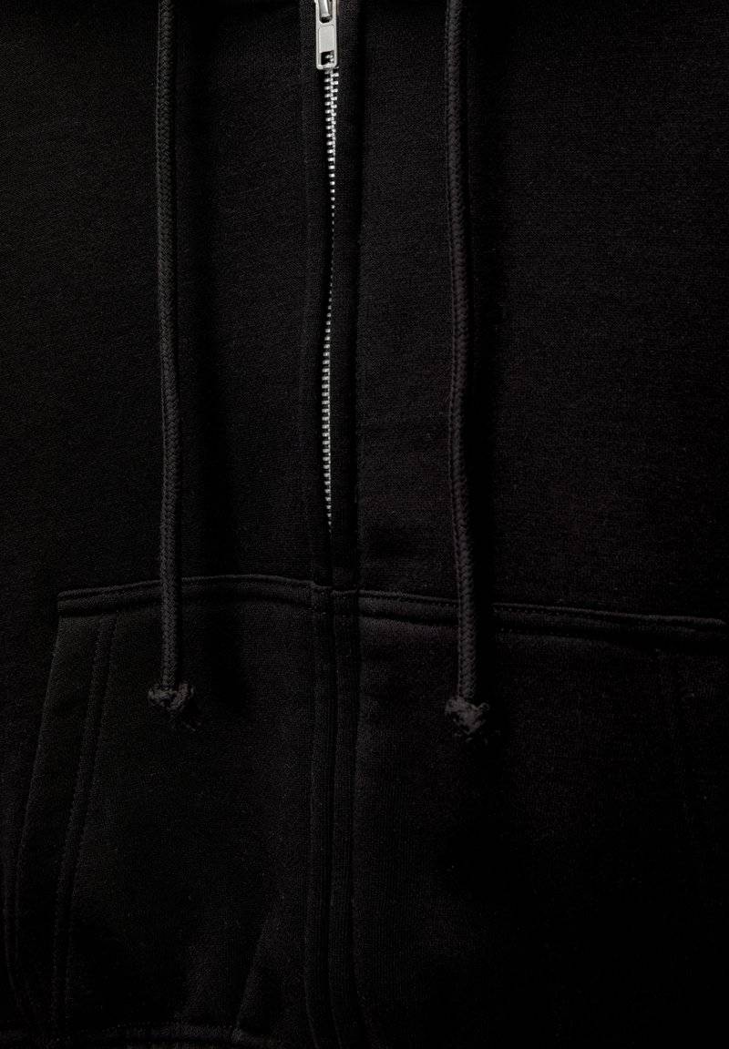 PULL&BEAR PULL&BEAR CROPPED - Zip-up sweatshirt - black Super Sparpreis