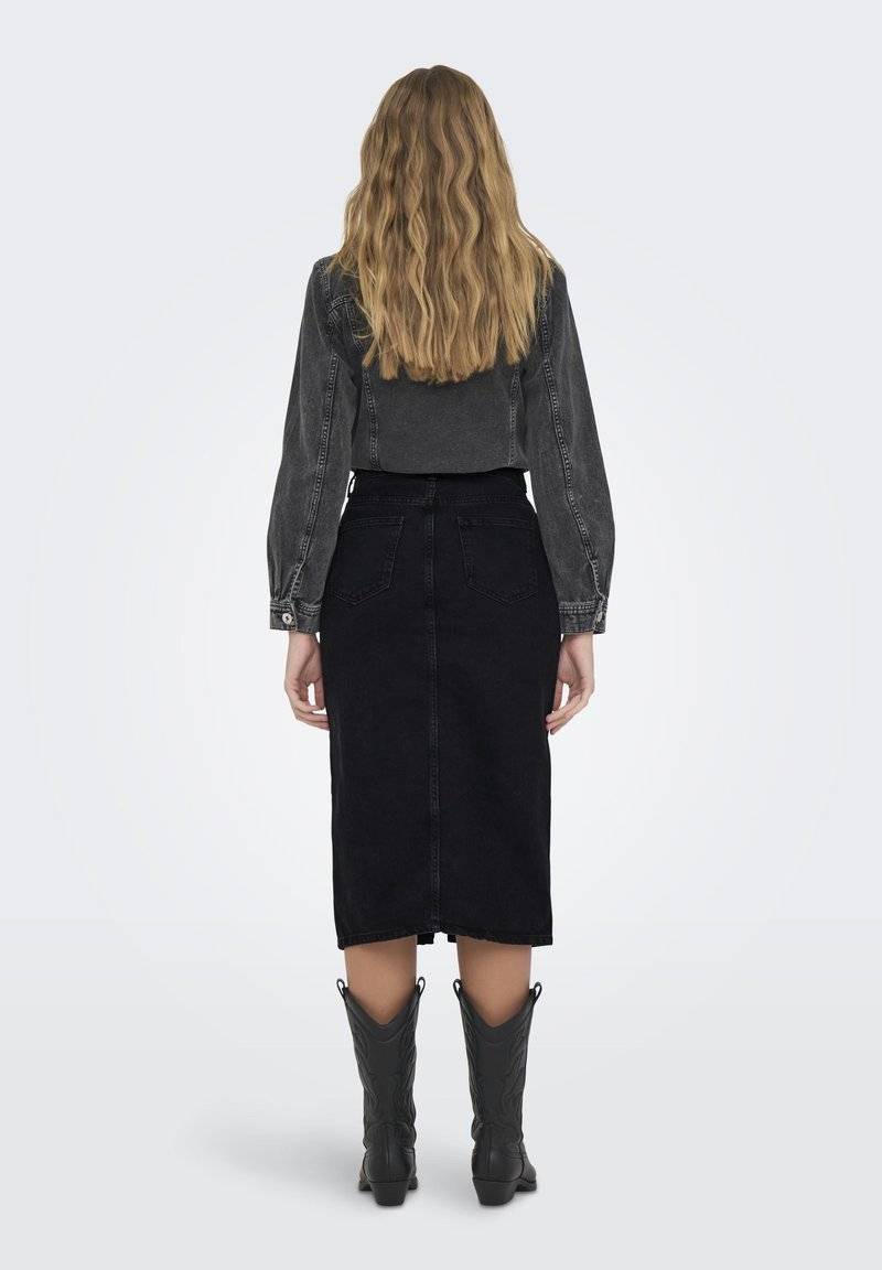 ONLY ONLY ONLBIANCA REA NOOS - Denim skirt - washed black Zeitbegrenzte Promotion
