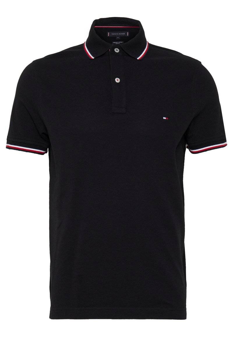 Tommy Hilfiger Tommy Hilfiger TIPPED SLIM - Polo shirt - black Bis zu 55% Rabatt