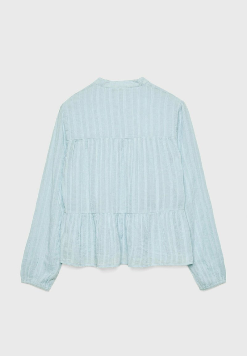 Stradivarius Stradivarius FLOWING BOHO - Blouse - light blue Clearance-Verkauf
